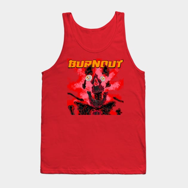 BURNOUT Red Tank Top by Chris LaBonte